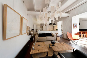 白色loft风格木屋别墅软装设计