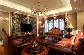武汉的欧式与中式混搭的家居软装设计