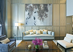 广州天河的现代样板房软装设计